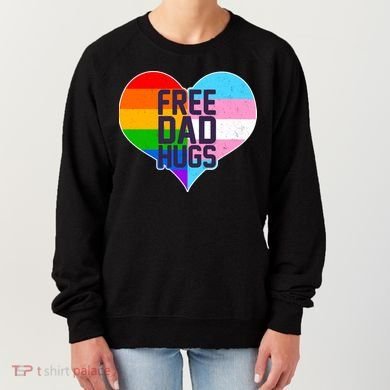 LGBT Free Dad Hugs Heart Women's Sweatshirt