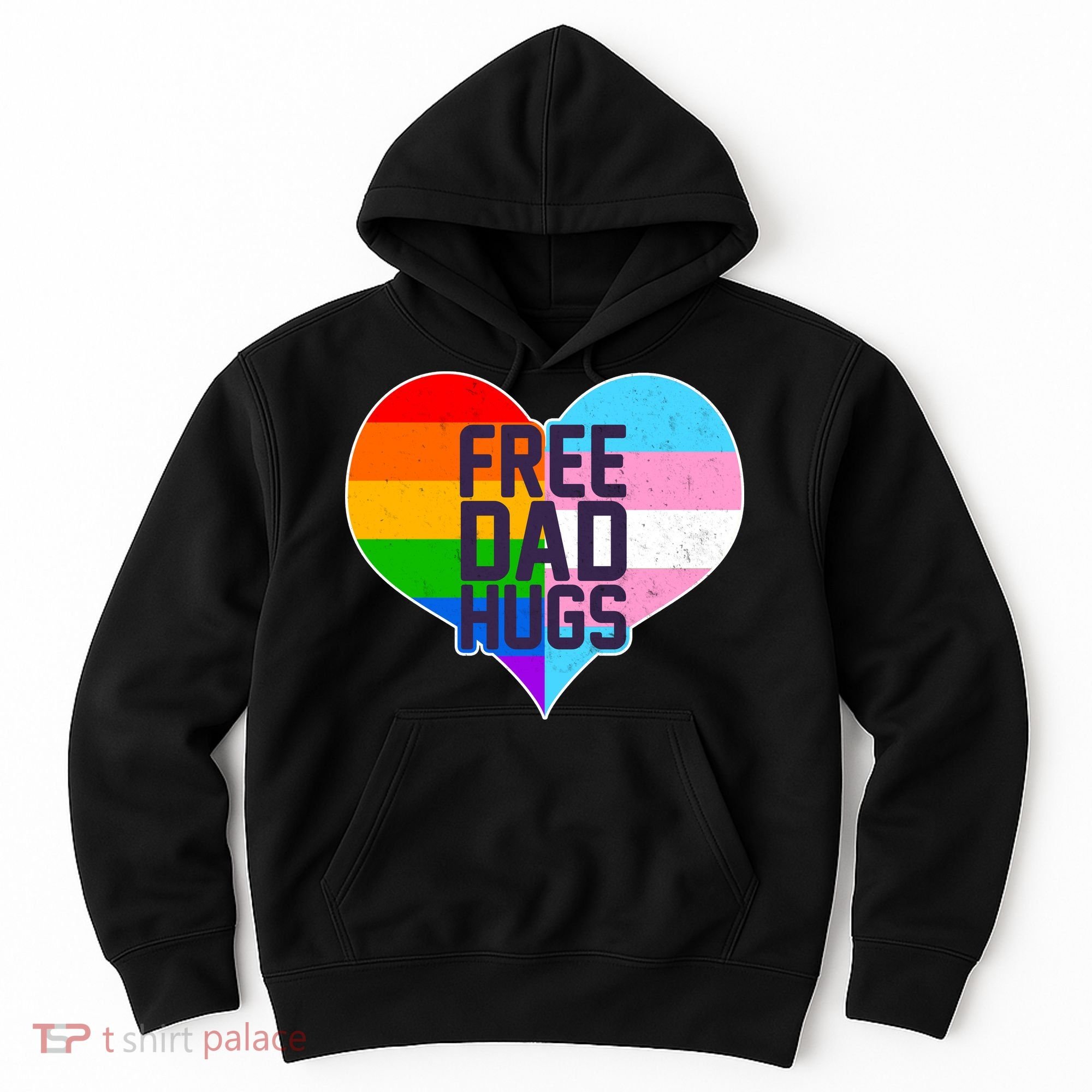 LGBT Free Dad Hugs Heart Hoodie