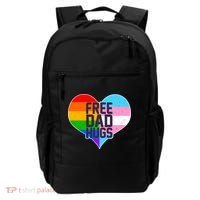 LGBT Free Dad Hugs Heart Backpack thumb 0