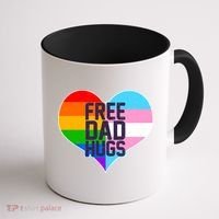 LGBT Free Dad Hugs Heart Coffee Mug thumb 1