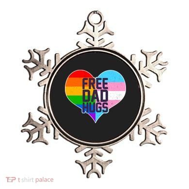 LGBT Free Dad Hugs Heart Ornament