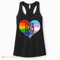 LGBT Free Dad Hugs Heart Women's Tank Top thumb 0