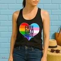 LGBT Free Dad Hugs Heart Women's Tank Top thumb 2