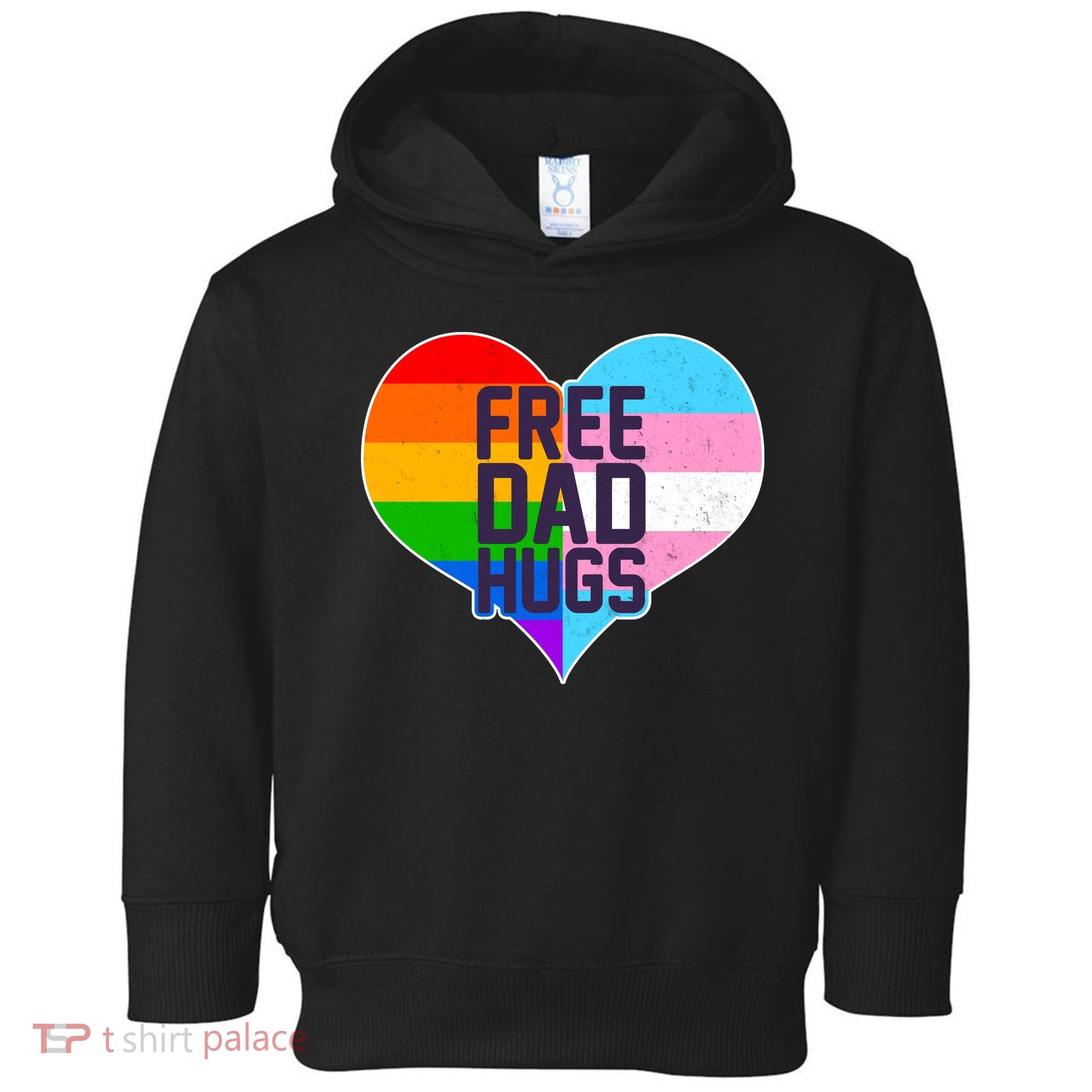 LGBT Free Dad Hugs Heart Toddler Hoodie