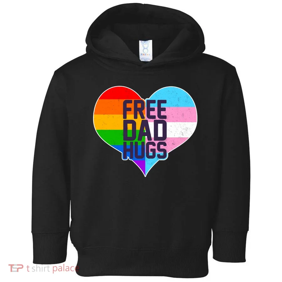 LGBT Free Dad Hugs Heart Toddler Hoodie