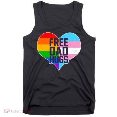 LGBT Free Dad Hugs Heart Tank Top