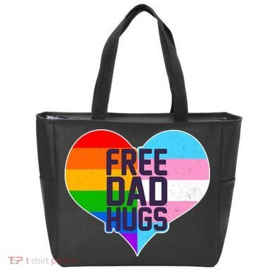 LGBT Free Dad Hugs Heart Tote Bag