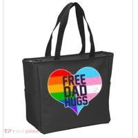 LGBT Free Dad Hugs Heart Tote Bag thumb 2