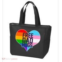 LGBT Free Dad Hugs Heart Tote Bag thumb 3