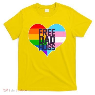 LGBT Free Dad Hugs Heart T-Shirt