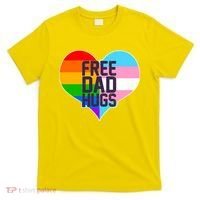 LGBT Free Dad Hugs Heart T-Shirt thumb 0