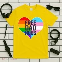 LGBT Free Dad Hugs Heart T-Shirt thumb 5