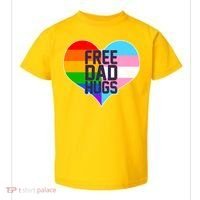 LGBT Free Dad Hugs Heart Toddler T-Shirt thumb 0