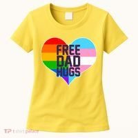 LGBT Free Dad Hugs Heart Women's T-Shirt thumb 0