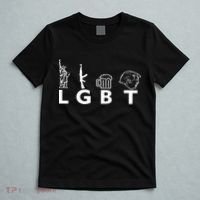 LGBT Lady Liberty Guns Beer Trump Donald Trump T-Shirt thumb 5