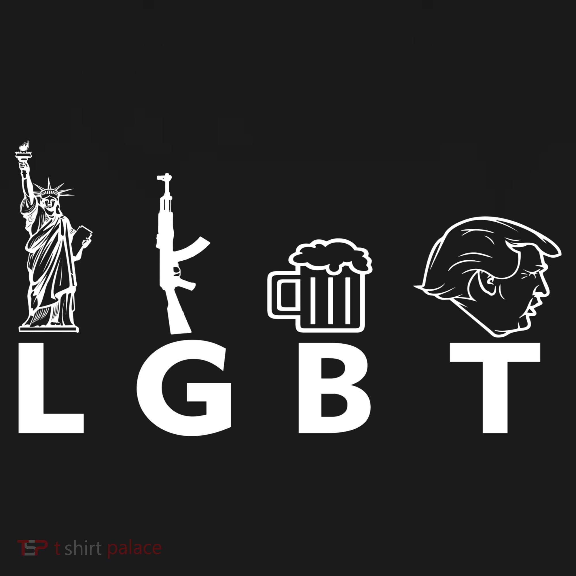 LGBT Lady Liberty Guns Beer Trump Donald Trump Women's Hoodie