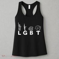 LGBT Lady Liberty Guns Beer Trump Donald Trump Women's Tank Top thumb 3