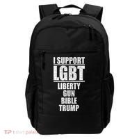 LGBT Liberty Gun Bible Trump Backpack thumb 0