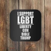 LGBT Liberty Gun Bible Trump Coaster thumb 0