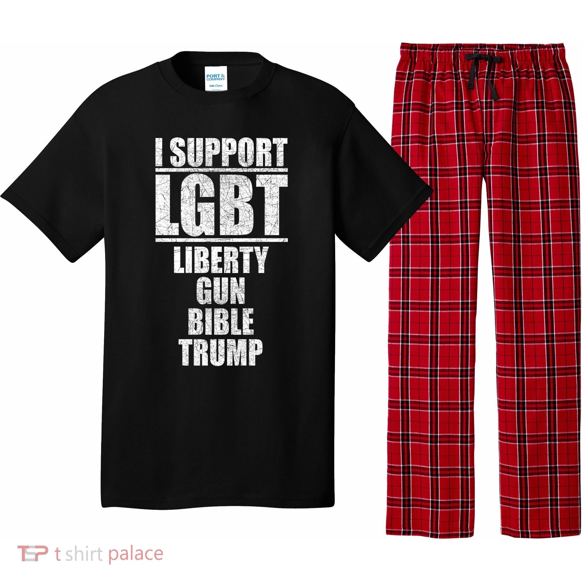 LGBT Liberty Gun Bible Trump Pajama Set