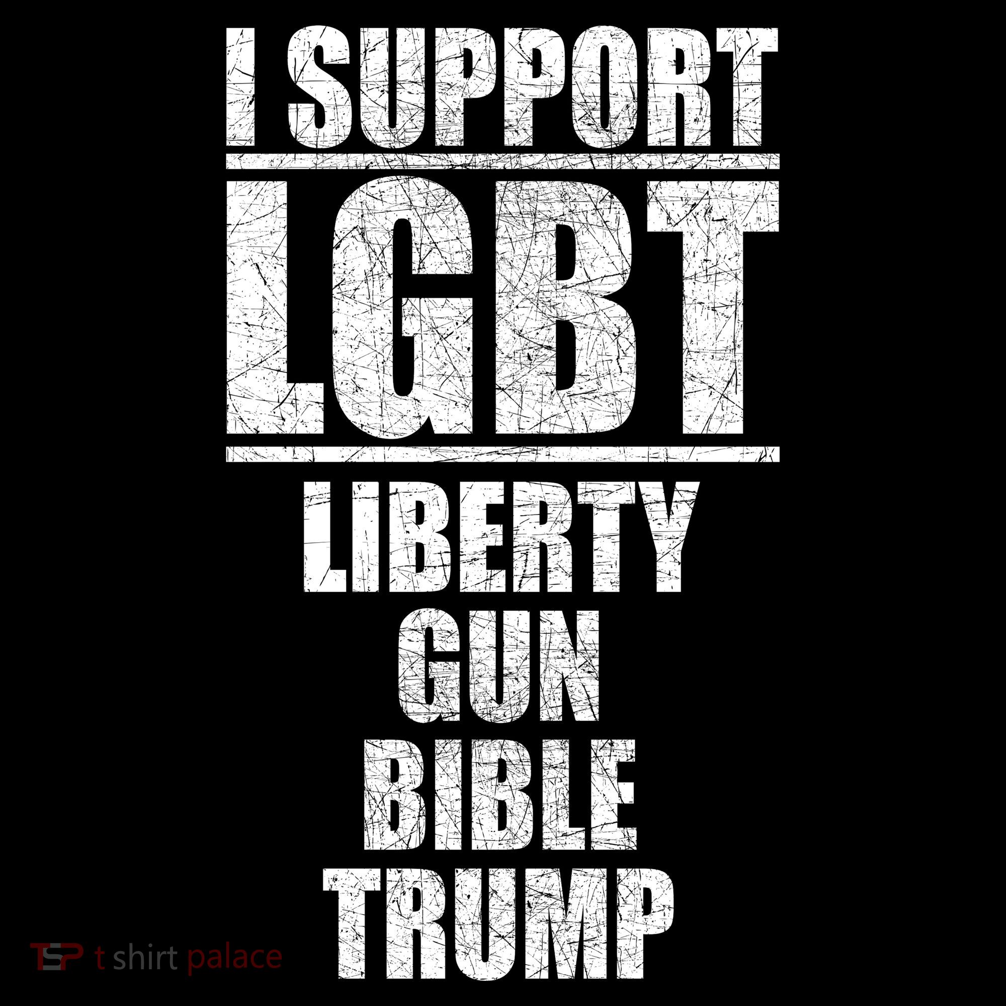 LGBT Liberty Gun Bible Trump Women's Hoodie