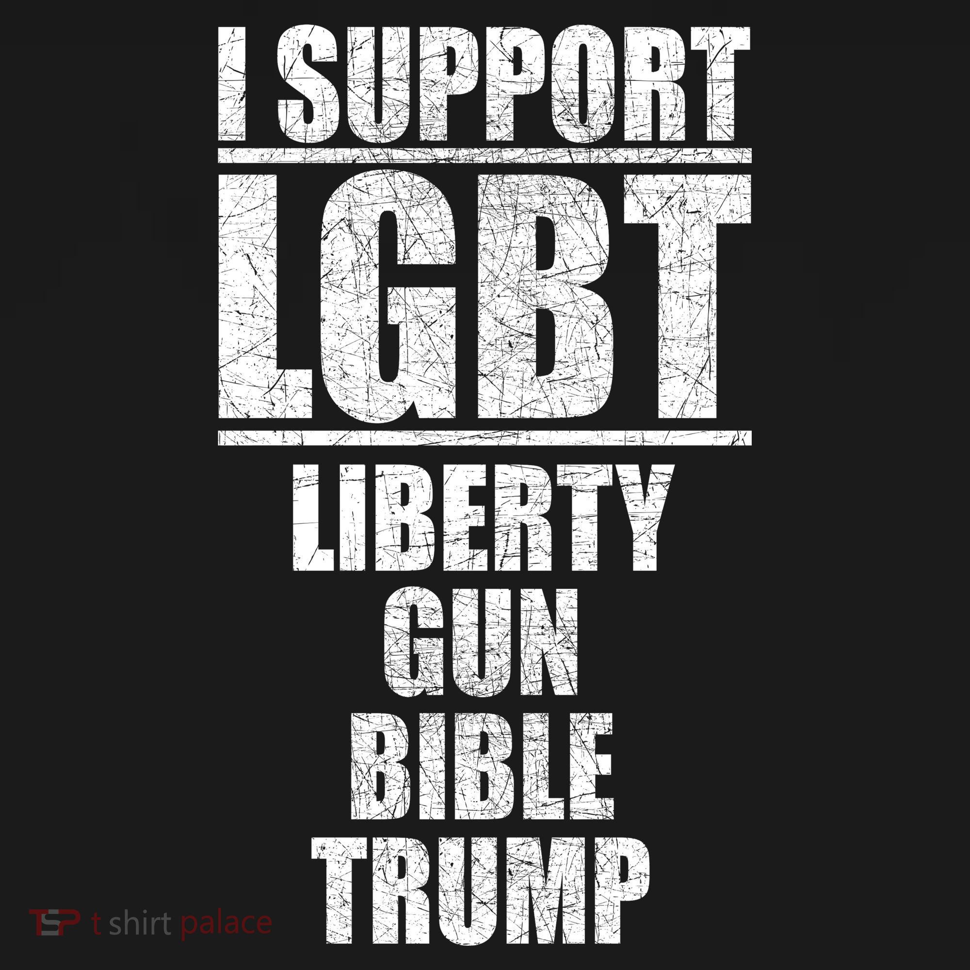 LGBT Liberty Gun Bible Trump Women's Tank Top