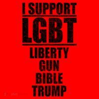 LGBT Liberty Gun Bible Trump Santa Hat thumb 1