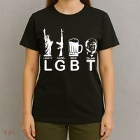 LGBT Liberty Guns Beer Pro Donald Trump T-Shirt thumb 4