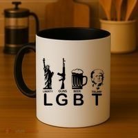 LGBT Liberty Guns Beer Pro Donald Trump Coffee Mug thumb 4