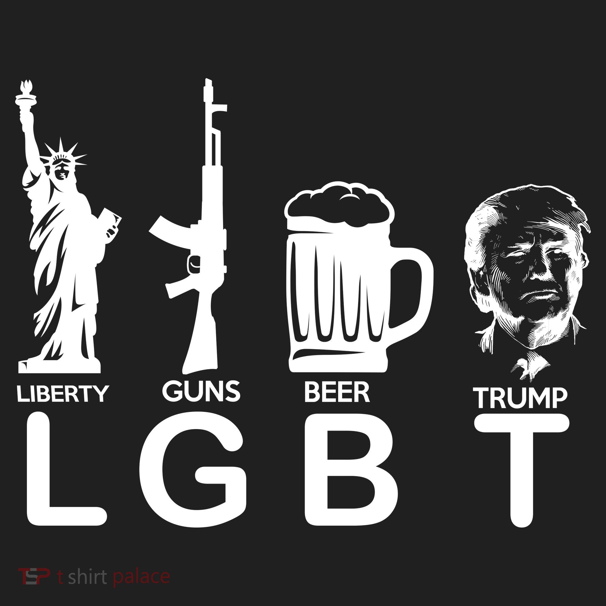 LGBT Liberty Guns Beer Pro Donald Trump Beanie