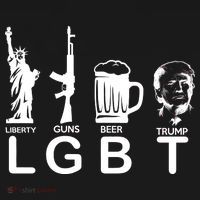 LGBT Liberty Guns Beer Pro Donald Trump Women's Hoodie thumb 2
