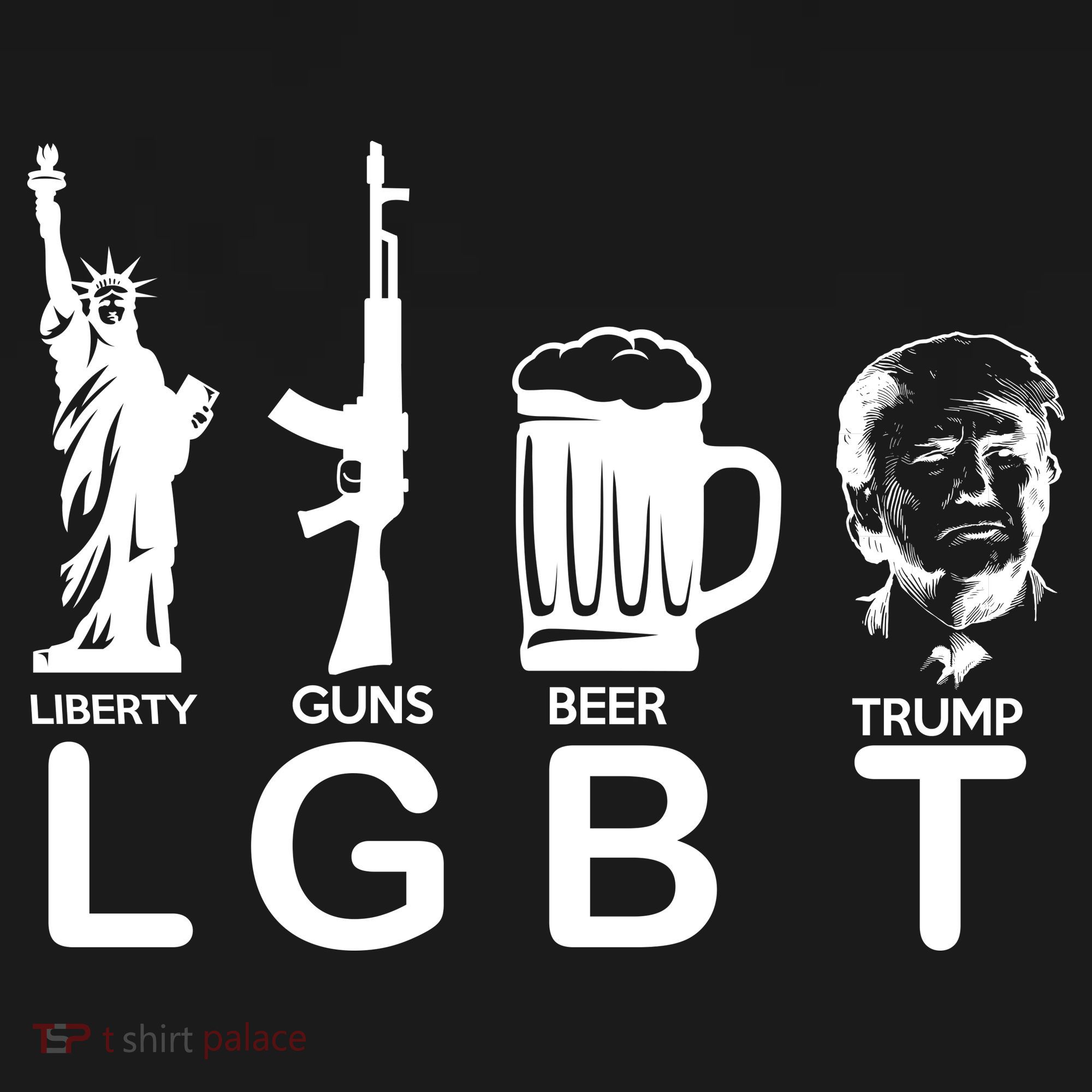 LGBT Liberty Guns Beer Pro Donald Trump Women's Tank Top