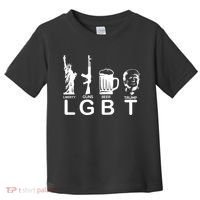 LGBT Liberty Guns Beer Pro Donald Trump Toddler T-Shirt thumb 0