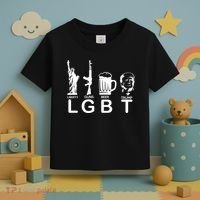 LGBT Liberty Guns Beer Pro Donald Trump Toddler T-Shirt thumb 3