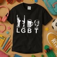 LGBT Liberty Guns Beer Pro Donald Trump Kids T-Shirt thumb 3