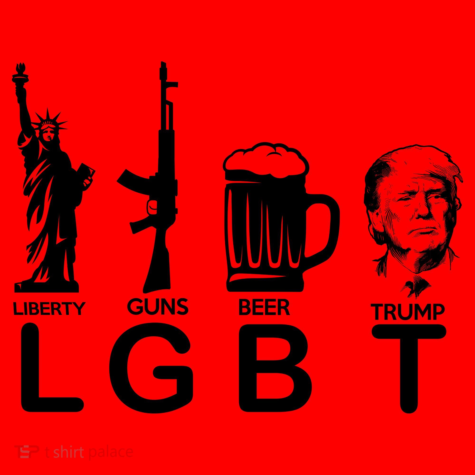 LGBT Liberty Guns Beer Pro Donald Trump Santa Hat