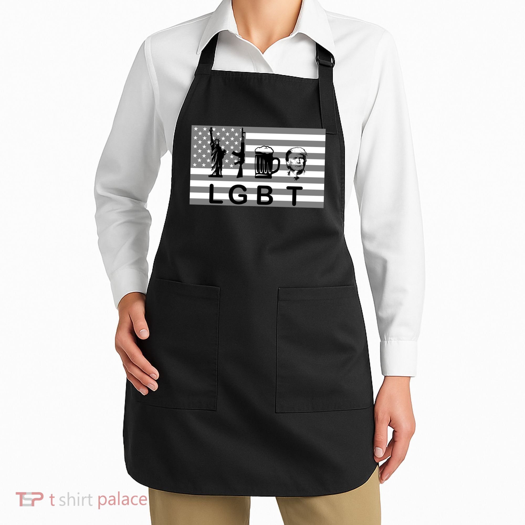 LGBT Liberty Guns Beer Trump Apron