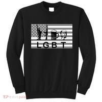 LGBT Liberty Guns Beer Trump Sweatshirt thumb 0