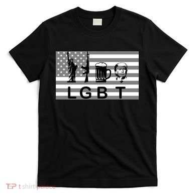 LGBT Liberty Guns Beer Trump T-Shirt