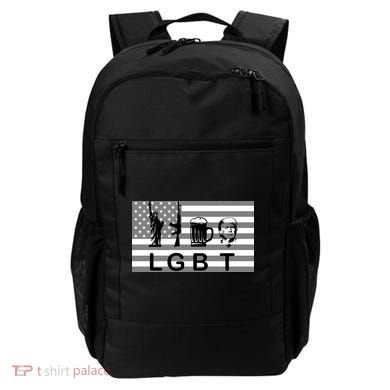 LGBT Liberty Guns Beer Trump Backpack