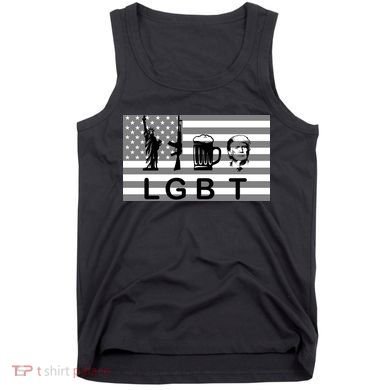LGBT Liberty Guns Beer Trump Tank Top