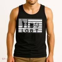 LGBT Liberty Guns Beer Trump Tank Top thumb 3