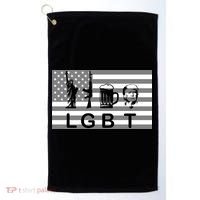 LGBT Liberty Guns Beer Trump Golf Towel thumb 0