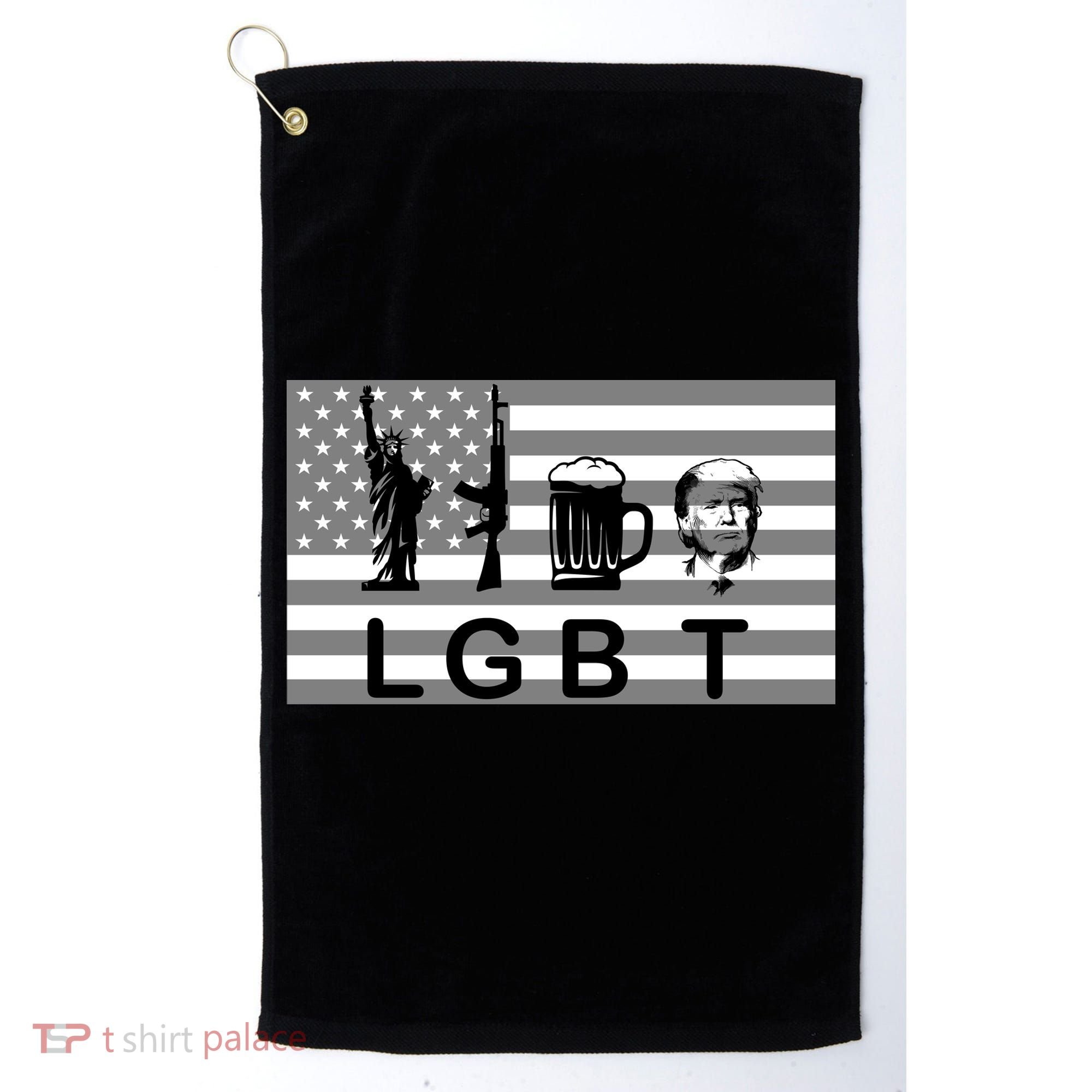 LGBT Liberty Guns Beer Trump Golf Towel