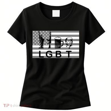 LGBT Liberty Guns Beer Trump Women's T-Shirt