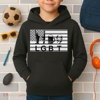 LGBT Liberty Guns Beer Trump Kids Hoodie thumb 2
