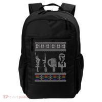LGBT Liberty Guns Beer Trump Support Ugly Christmas Backpack thumb 0