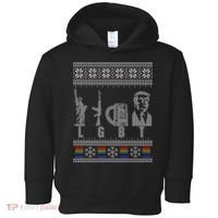 LGBT Liberty Guns Beer Trump Support Ugly Christmas Toddler Hoodie thumb 0