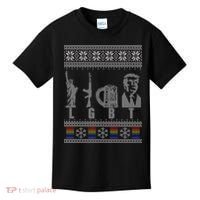 LGBT Liberty Guns Beer Trump Support Ugly Christmas Kids T-Shirt thumb 0