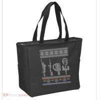 LGBT Liberty Guns Beer Trump Support Ugly Christmas Tote Bag thumb 2
